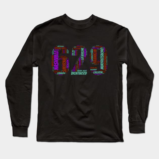 Nashville and the 629 Long Sleeve T-Shirt by GeePublic